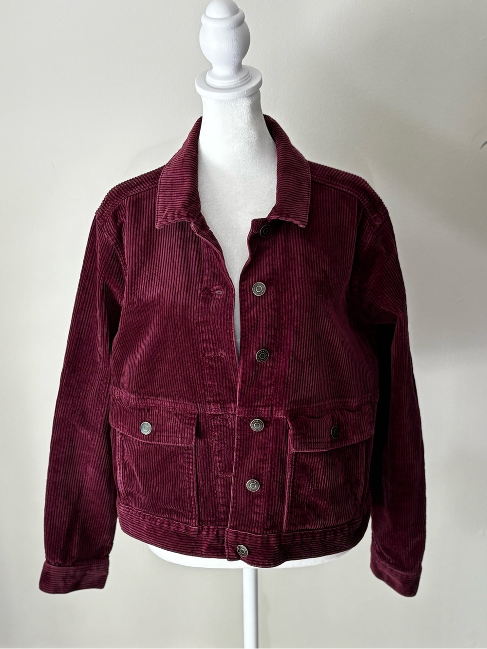 Sonoma Corduroy Jacket in Burgundy